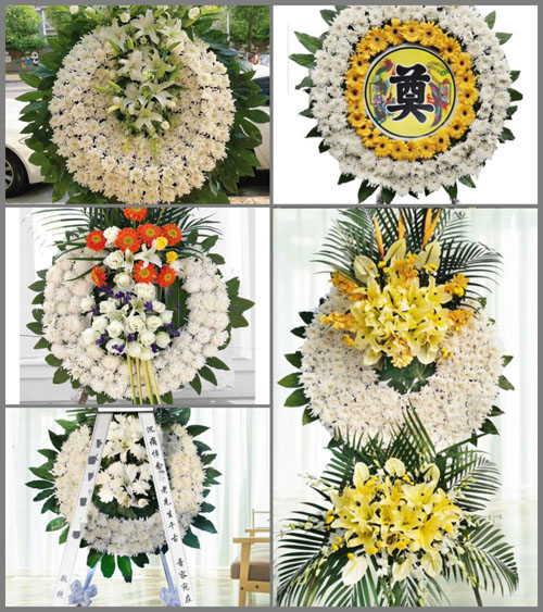 山东青岛莱西市孙受镇南庄村花圈速递