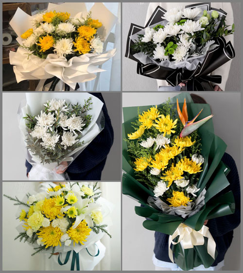 山东青岛莱西市孙受镇南庄村白事花束代送